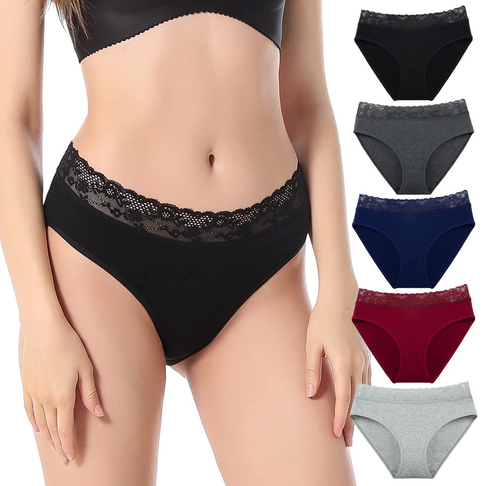 Evankin Multi Size Triangle Pants Lace Women's Pure Cotton